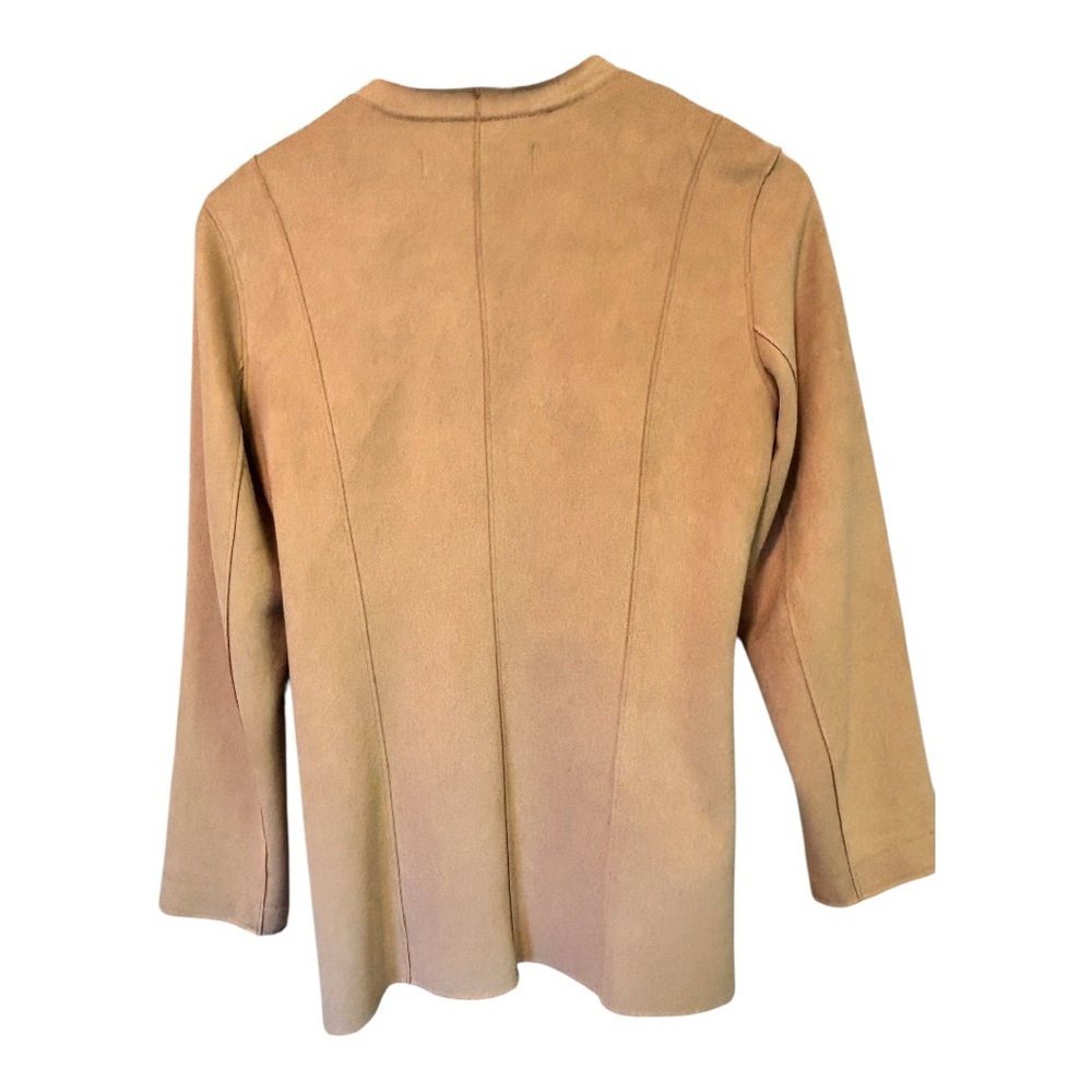 ZARA Beige Faux Suede Blazer with Belted Waist – Size M 🧥✨ - Picture 5 of 14